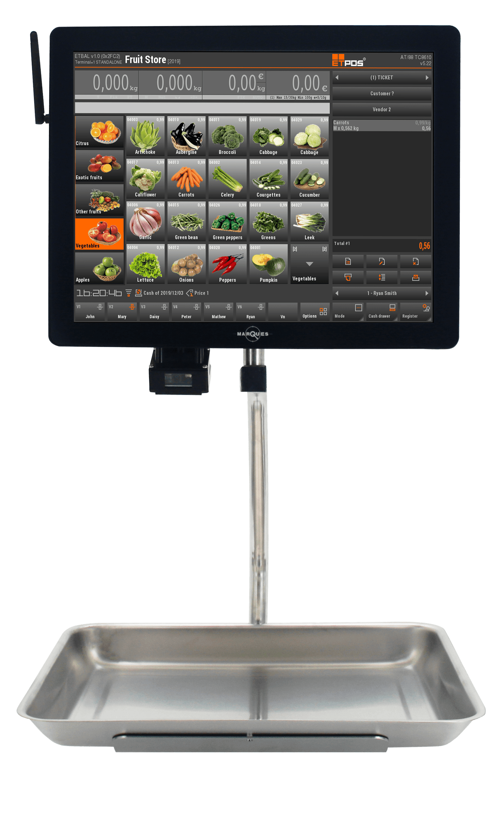 Skale zawieszenia ramienia BM5